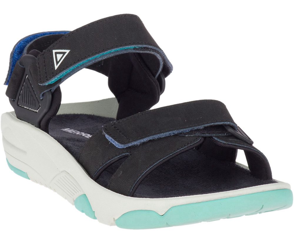 Sandały Merrell Damskie Czarne - Belize Convertible - 569308-SDJ